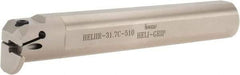 Iscar - HELII, Internal, Right Hand, 0.393" Max Depth of Cut, 0.197" Min Groove Width, Indexable Grooving Tool Holder - 1-1/4" Shank Width, 8" OAL, Through Coolant - USA Tool & Supply