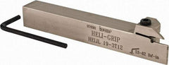Iscar - HELI, External, Left Hand, 0.47" Max Depth of Cut, 0.118 to 1/8" Groove Width, Indexable Grooving Tool Holder - 3/4" Shank Height, 3/4" Shank Width, 5-1/2" OAL - USA Tool & Supply