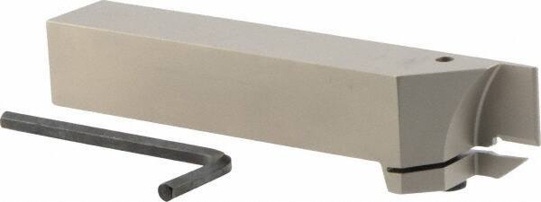 Iscar - HELI, External, Left Hand, 0.118 to 1/8" Groove Width, Indexable Grooving Tool Holder - GRIP 3.., HGN 30.. Insert Compatibility, 1" Shank Height, 1" Shank Width, 6" OAL - USA Tool & Supply