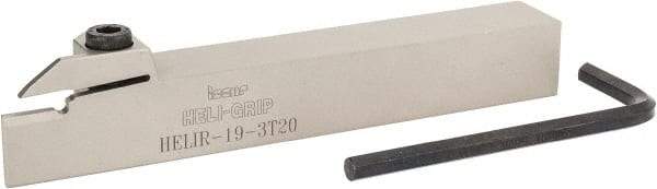 Iscar - HELI, External, Right Hand, 0.118 to 1/8" Groove Width, Indexable Grooving Tool Holder - 3/4" Shank Height, 3/4" Shank Width, 5-1/2" OAL - USA Tool & Supply