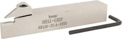 Iscar - HELI, External, Right Hand, 0.197" Min Groove Width, Indexable Grooving Tool Holder - 1" Shank Height, 1" Shank Width, 6" OAL - USA Tool & Supply