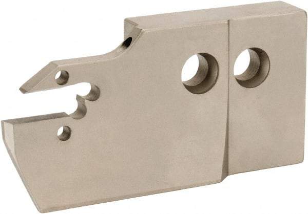 Iscar - 6mm Groove Width, 32mm Max Depth of Cut, Left Hand Cut, HFAE Indexable Grooving Blade - DGN/DGNC/DGNM-C, DGN/DGNM-J/JS/JT, DGN-UT/UA, DGN-W, GRIP, HFPR/L, HGPL Insert Style, Series Heliface - USA Tool & Supply