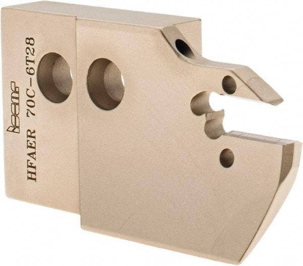 Iscar - 6mm Groove Width, 28mm Max Depth of Cut, Right Hand Cut, HFAE Indexable Grooving Blade - DGN/DGNC/DGNM-C, DGN/DGNM-J/JS/JT, DGN-UT/UA, DGN-W, GRIP, HFPR/L, HGPL Insert Style, Series Heliface - USA Tool & Supply
