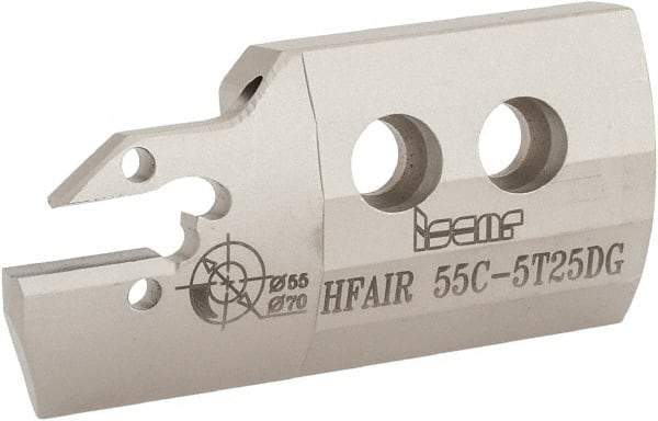 Iscar - 5mm Groove Width, 25mm Max Depth of Cut, Right Hand Cut, HFAI Indexable Grooving Blade - HFPR/L Insert Style, Series Heliface - USA Tool & Supply