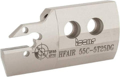 Iscar - 5mm Groove Width, 25mm Max Depth of Cut, Right Hand Cut, HFAI Indexable Grooving Blade - HFPR/L Insert Style, Series Heliface - USA Tool & Supply