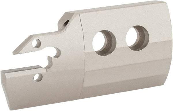 Iscar - 5mm Groove Width, 25mm Max Depth of Cut, Right Hand Cut, HFAI Indexable Grooving Blade - HFPR/L Insert Style, Series Heliface - USA Tool & Supply