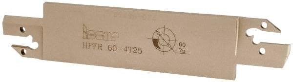 Iscar - 4mm Groove Width, 25mm Max Depth of Cut, Right Hand Cut, HFF Indexable Grooving Blade - HFPR/L 4004... Insert Style, Series Heliface - USA Tool & Supply