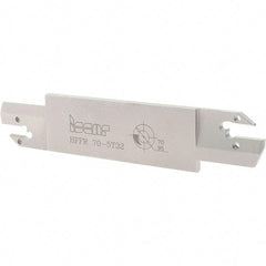 Iscar - 5mm Groove Width, 32mm Max Depth of Cut, Right Hand Cut, HFF Indexable Grooving Blade - HFPR/L 5004... Insert Style, Series Heliface - USA Tool & Supply