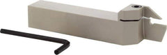 Iscar - HFH, External, Left Hand, 0.98" Max Depth of Cut, 0.157" Max Groove Width, Indexable Grooving Tool Holder - H.PL 40.. Insert Compatibility, 1" Shank Height, 1" Shank Width, 6" OAL - USA Tool & Supply
