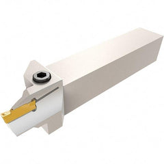 Iscar - HFH, External, Left Hand, 0.47" Max Depth of Cut, 0.118" Max Groove Width, Indexable Grooving Tool Holder - HFPL 30.. Insert Compatibility, 1" Shank Height, 1" Shank Width, 6" OAL - USA Tool & Supply