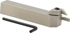 Iscar - HFH, External, Left Hand, 0.79" Max Depth of Cut, 0.157" Max Groove Width, Indexable Grooving Tool Holder - H.PL 40.. Insert Compatibility, 1" Shank Height, 1" Shank Width, 6" OAL - USA Tool & Supply