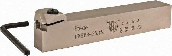 Iscar - HFHP, External, Right Hand, 0.197" Max Depth of Cut, 0.118 to 0.236" Groove Width, Indexable Grooving Tool Holder - HFP.. Insert Compatibility, 1" Shank Height, 1" Shank Width, 6" OAL - USA Tool & Supply