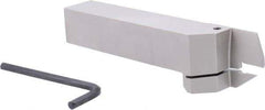 Iscar - HFH, External, Right Hand, 0.98" Max Depth of Cut, 0.157" Max Groove Width, Indexable Grooving Tool Holder - DGN 4.., GRIP 4.., HFPR 4004 Insert Compatibility, 1" Shank Height, 1" Shank Width, 6" OAL - USA Tool & Supply