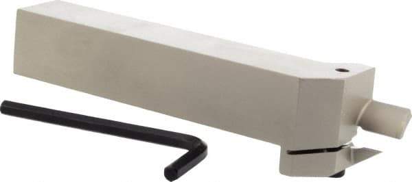 Iscar - HFH, External, Right Hand, 0.67" Max Depth of Cut, 0.197" Max Groove Width, Indexable Grooving Tool Holder - DGN.., GRIP 50.., HFPR 5004 Insert Compatibility, 1" Shank Height, 1" Shank Width, 6" OAL - USA Tool & Supply