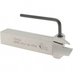 Iscar - HFH, External, Right Hand, 0.79" Max Depth of Cut, 0.236" Max Groove Width, Indexable Grooving Tool Holder - DGN 6303, GRIP 6.., HFPR 6004 Insert Compatibility, 1" Shank Height, 1" Shank Width, 6" OAL - USA Tool & Supply
