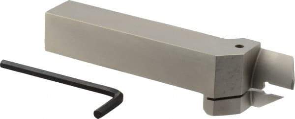 Iscar - HFH, External, Right Hand, 0.98" Max Depth of Cut, 0.157" Max Groove Width, Indexable Grooving Tool Holder - DGN 4.., GRIP 4.., HFPR 4004 Insert Compatibility, 1" Shank Height, 1" Shank Width, 6" OAL - USA Tool & Supply