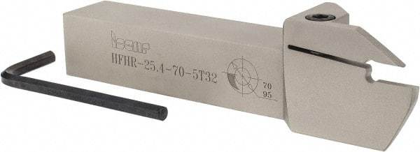Iscar - HFH, External, Right Hand, 1.26" Max Depth of Cut, 0.197" Min Groove Width, Indexable Grooving Tool Holder - 1" Shank Height, 1" Shank Width, 6" OAL - USA Tool & Supply