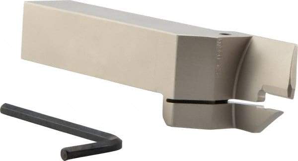 Iscar - HFH, External, Right Hand, 1.26" Max Depth of Cut, 0.197" Max Groove Width, Indexable Grooving Tool Holder - DGN.., GRIP 50.., HFPR 5004 Insert Compatibility, 1" Shank Height, 1" Shank Width, 6" OAL - USA Tool & Supply