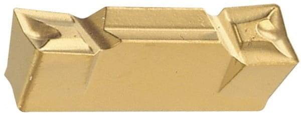 Iscar - 6004HFPR Grade IC20, 6mm Cutting Width Carbide Grooving Insert - 3mm Max Depth of Cut, Right Hand, 0.4mm Corner Radius, Uncoated - USA Tool & Supply