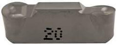Iscar - 5025HFPL Grade IC20, 5mm Cutting Width Carbide Grooving Insert - 2.5mm Max Depth of Cut, Left Hand, Uncoated - USA Tool & Supply
