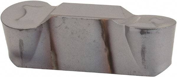 Iscar - HFPL6030 Grade IC354 6mm Cutting Width Carbide Double End Grooving Insert - 3mm Max Depth of Cut, Full Radius, Left Hand, TiCN Finish - USA Tool & Supply