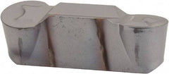 Iscar - HFPL6030 Grade IC354 6mm Cutting Width Carbide Double End Grooving Insert - 3mm Max Depth of Cut, Full Radius, Left Hand, TiCN Finish - USA Tool & Supply