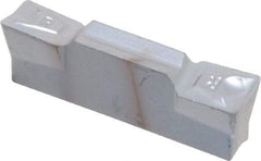 Iscar - 4004HFPR Grade IC354, 4mm Cutting Width Carbide Grooving Insert - 2mm Max Depth of Cut, Right Hand, 0.4mm Corner Radius, TiCN Finish - USA Tool & Supply
