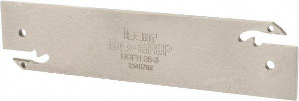 Iscar - 1.0236" Blade Height, 0.0945" Blade Width, 4.3307" OAL, Neutral Cut, Double End Indexable Cut-Off Blade - HGFH Blade - USA Tool & Supply