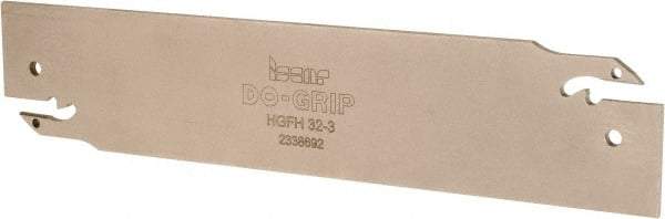 Iscar - 1.2598" Blade Height, 0.0945" Blade Width, 5.9055" OAL, Neutral Cut, Double End Indexable Cut-Off Blade - HGFH Blade - USA Tool & Supply