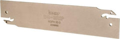 Iscar - 1.2598" Blade Height, 0.0945" Blade Width, 5.9055" OAL, Neutral Cut, Double End Indexable Cut-Off Blade - HGFH Blade - USA Tool & Supply