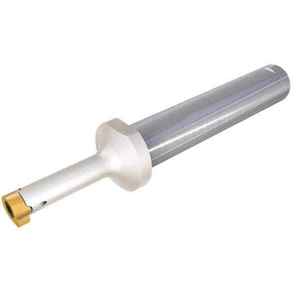 Iscar - MG, Internal, Neutral, 1.5mm Max Depth of Cut, 0.5 to 3mm Groove Width, Indexable Grooving Tool Holder - GIQ. 8.. Insert Compatibility, 12mm Shank Width, 92mm OAL, Through Coolant - USA Tool & Supply