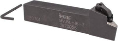 Iscar - MVJN, Left Hand Cut, 1" Shank Height x 1" Shank Width, Negative Rake Indexable Turning Toolholder - VN..33. Insert Compatibility, Series Isoturn - USA Tool & Supply