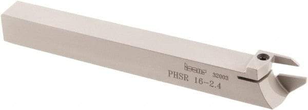 Iscar - PHS, External, Right Hand, 5/8" Max Depth of Cut, 3/32 to 1/8" Groove Width, Indexable Grooving Tool Holder - GDMW 2.4 Insert Compatibility, 0.63" Shank Height, 0.63" Shank Width, 5.9" OAL - USA Tool & Supply