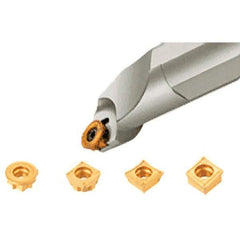 Iscar - 1.26" Min Bore Diam, 12" OAL, 1" Shank Diam, S-SUXC Indexable Boring Bar - 2" Max Bore Depth, C/QC95MT 1005.., RC90MT 1205, SC45MT 1005.. Insert, Screw Holding Method - USA Tool & Supply