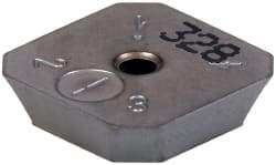 Iscar - SEKN42 42 Grade IC328 Carbide Milling Insert - TiCN Finish, 0.1252" Thick, 1/2" Inscribed Circle - USA Tool & Supply