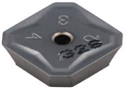 Iscar - SEKR42 42 Grade IC328 Carbide Milling Insert - TiCN Finish, 0.1252" Thick, 1/2" Inscribed Circle - USA Tool & Supply