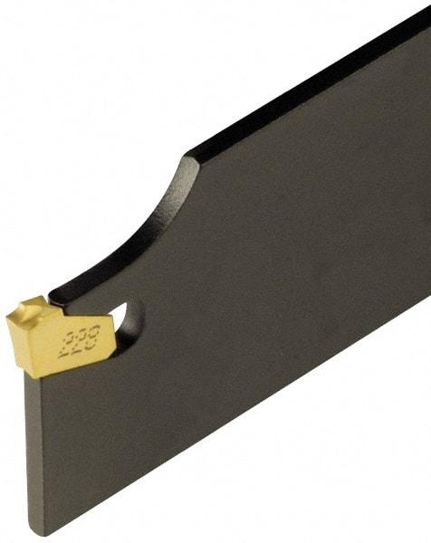 Iscar - 1.7717" Blade Height, 1/8" Blade Width, 8.8583" OAL, Neutral Cut, Double End Indexable Cut-Off Blade - SGFH Blade, Self Grip Series - USA Tool & Supply