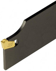Iscar - 1.7717" Blade Height, 0.1575" Blade Width, 8.8583" OAL, Neutral Cut, Double End Indexable Cut-Off Blade - SGFH Blade, Self Grip Series - USA Tool & Supply