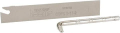 Iscar - 0.6732" Blade Height, 1/16" Blade Width, 4.3307" OAL, Neutral Cut, Single End Indexable Cut-Off Blade - SGFS Blade, Self Grip Series - USA Tool & Supply