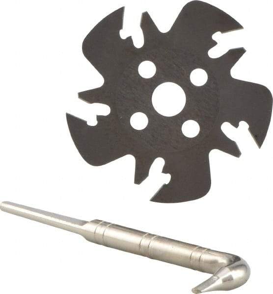 Iscar - Arbor Hole Connection, 0.5906" Depth of Cut, 63mm Cutter Diam, 0.3937" Hole Diam, 5 Tooth Indexable Slotting Cutter - SGSF Toolholder, GSF. Insert - USA Tool & Supply