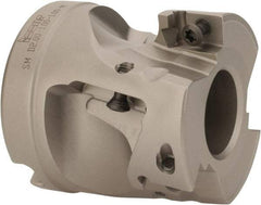 Iscar - 6 Inserts, 2" Cut Diam, 1" Arbor Diam, 1" Max Depth of Cut, Indexable Square-Shoulder Face Mill - 2" High, AD..1505.. & HM90 AD..1505.. Insert Compatibility, Series SM - USA Tool & Supply