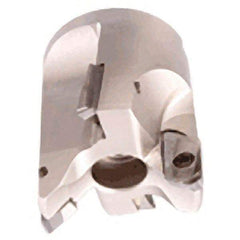 Iscar - 2-1/2" Cut Diam, 1" Arbor Hole, 1.55" Max Depth of Cut, Indexable Chamfer & Angle Face Mill - 4 Inserts, APCR 22.... Insert, Right Hand Cut, 2 Flutes, Series SM - USA Tool & Supply