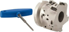 Iscar - 15 Inserts, 3" Cut Diam, 1-1/4" Arbor Diam, 1-1/2" Max Depth of Cut, Indexable Square-Shoulder Face Mill - 0/90° Lead Angle, 2.38" High, AD..1505.. & HM90 AD..1505.. Insert Compatibility, Series SM - USA Tool & Supply