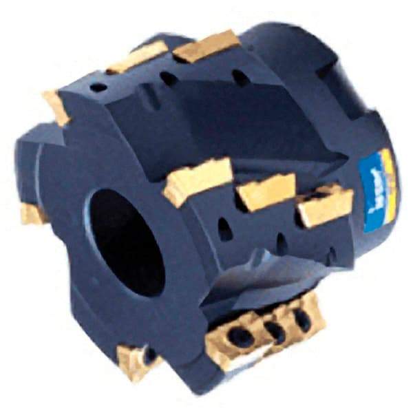 Iscar - 12 Inserts, 63mm Cut Diam, 27mm Arbor Diam, 38mm Max Depth of Cut, Indexable Square-Shoulder Face Mill - 0/90° Lead Angle, 60mm High, AD.. 1505 Insert Compatibility, Series Heli2000 - USA Tool & Supply