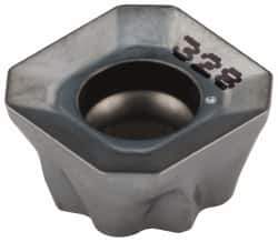 Iscar - S45MT1106 N Grade IC328 Carbide Milling Insert - TiCN Finish, 0.2362" Thick, 0.4646" Inscribed Circle, 0.78mm Corner Radius - USA Tool & Supply