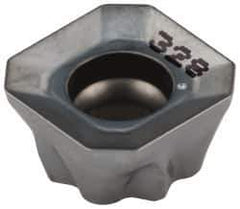 Iscar - S45MT1106 N Grade IC328 Carbide Milling Insert - TiCN Finish, 0.2362" Thick, 0.4646" Inscribed Circle, 0.78mm Corner Radius - USA Tool & Supply