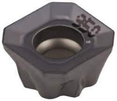 Iscar - S45MT1106 N Grade IC950 Carbide Milling Insert - TiAlN Finish, 0.2362" Thick, 0.4646" Inscribed Circle, 0.78mm Corner Radius - USA Tool & Supply