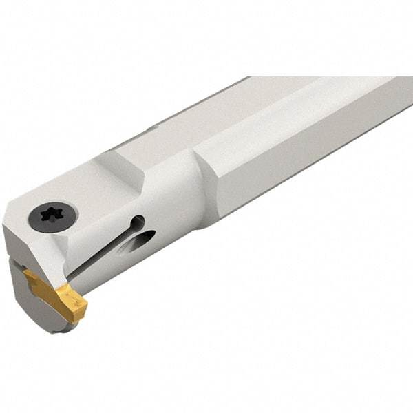 Iscar - 20.5mm Min Bore Diam, 150mm OAL, 16mm Shank Diam, TGIR Indexable Boring Bar - 25mm Max Bore Depth, TGMF 3.. Insert, Clamp Holding Method - USA Tool & Supply