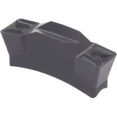 Iscar - 635080TGMF Grade IC428, 6.35mm Cutting Width Carbide Grooving Insert - 18.6mm Max Depth of Cut, Neutral, 0.8mm Corner Radius, TiC/Al2O3 Finish - USA Tool & Supply