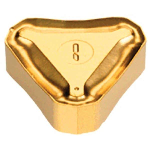 Iscar - TNMF43 LM Grade IC910 Carbide Milling Insert - AlTiN Finish, 3/16" Thick, 1/2" Inscribed Circle, 2.11mm Corner Radius - USA Tool & Supply